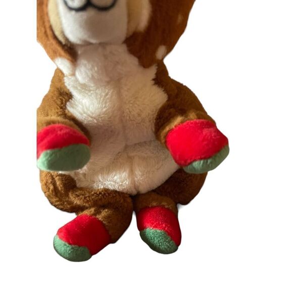 Ty Brown Beanie Baby Bellies JUNO the Christmas Reindeer Plush Stuffed Toy - Picture 5 of 12